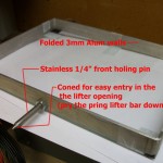 The vat with the 1/4" Stainless lifter pin at the rear